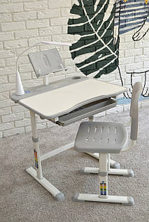 Парта шкільна з лампою M 4428, Сірий