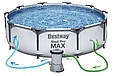 КАРКАСНИЙ БАСЕЙН з насосом 366 х 100 см BestWay  56418, фото 4