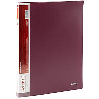 Папка з файлами, дисплей-книга Axent (A4, 20 файлів, бордовий) 1020-04-A