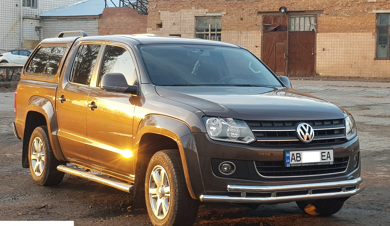 Кенгурятник Volkswagen Amarok 2010-2016 Захист бампера УС подвійний