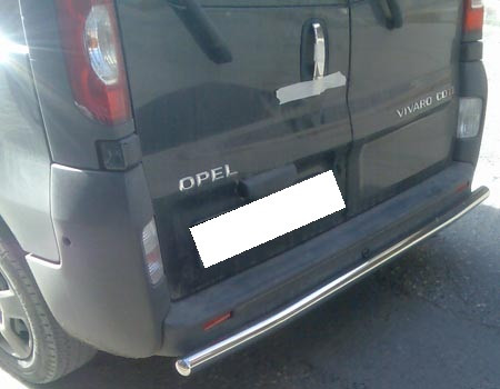 Захист заднього бампера в Opel Vivaro 2001-2014+ одинарний d60
