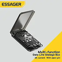 Кабель ESSAGER geometric multifunctional data cable storage box Black (ECJHZ-JH01-P)