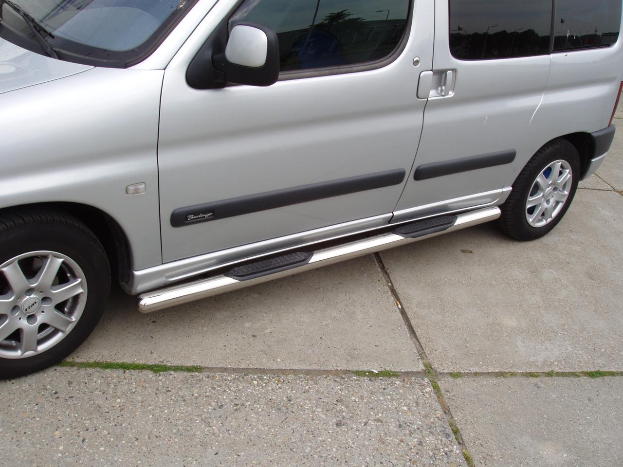 Підніжки труби із проступями Citroen Berlingo 1998-2008+ дуги пороги