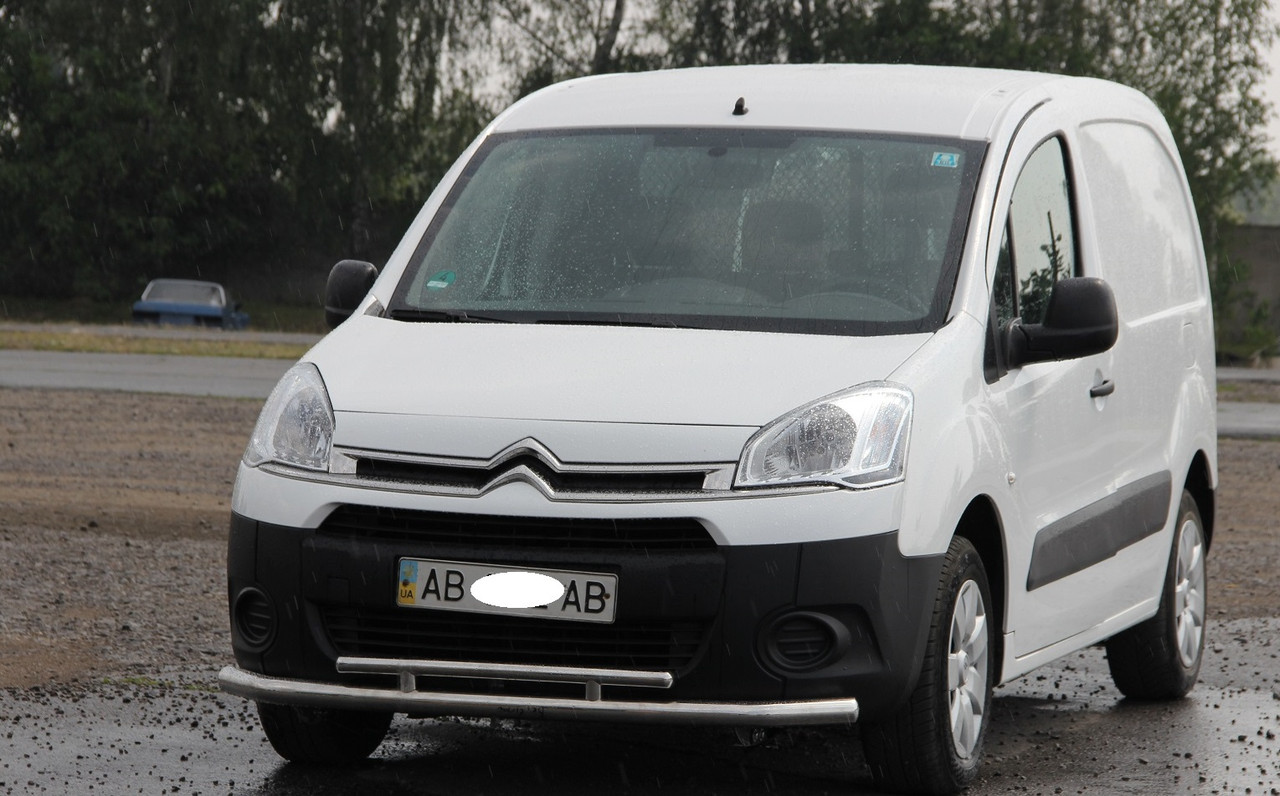 Захист переднього бампера УС подвійний Citroen Berlingo 1998-2008