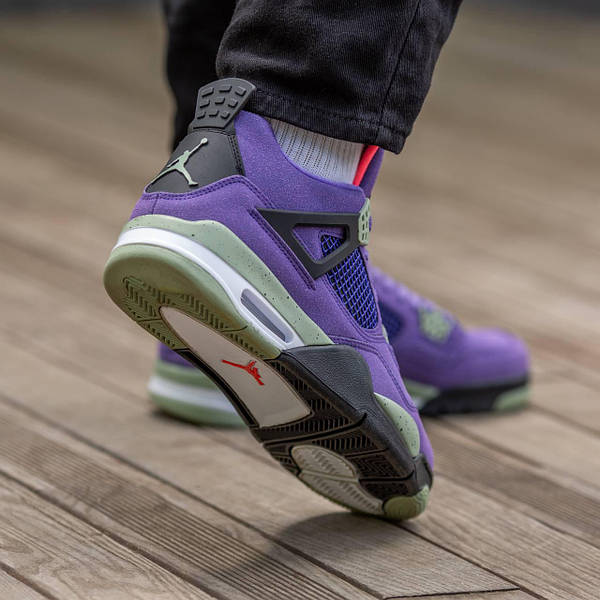 Purple suede jordan 4s sales