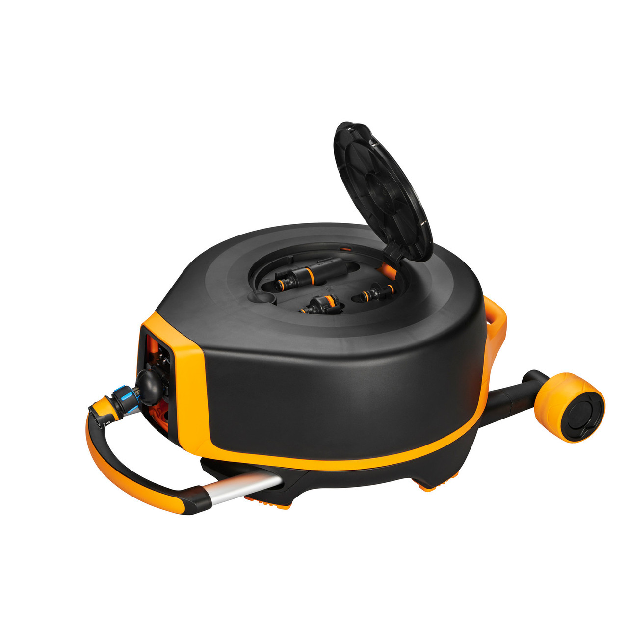 Автоматична котушка зі шлангом Fiskars XL з роликами (1025933)