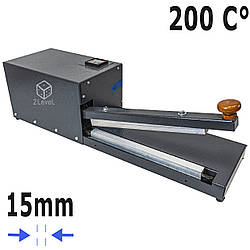 Настільний зварювач постійного нагріву 300мм Єврошов 15мм Ручний зварювач реторт пакетів Спайщик рифлений шов