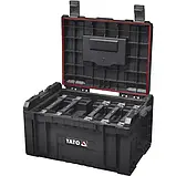Ящик для інструментів з 3 регульованими перегородками YATO 240Х 450Х 320 ММ, 23В для модулів S12, S1, фото 2