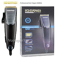 Профессиональная Машинка Для Стрижки Волос Gemei Professional Hair Clipper Титановые Ножи, 10 Насадок, Чехол.