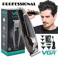 Машинка для стрижки волос Vgr Триммер для бороды, Машинка для стрижки волосся, Электробритва, тример 5Вт