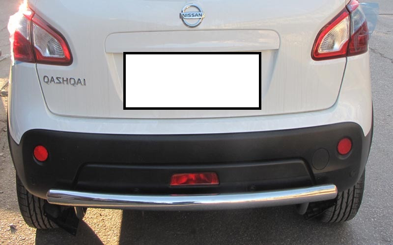 Захист заднього бампера ВУС одинарний Nissan Qashqai 06-13 14-17 17+ кенгурятник дуги бічний захист пороги