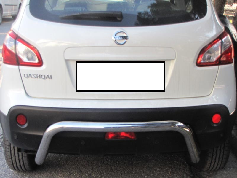Захист заднього бампера скоба Nissan Qashqai 06-13 14-17 17+ кенгурятник дуги бічний захист пороги