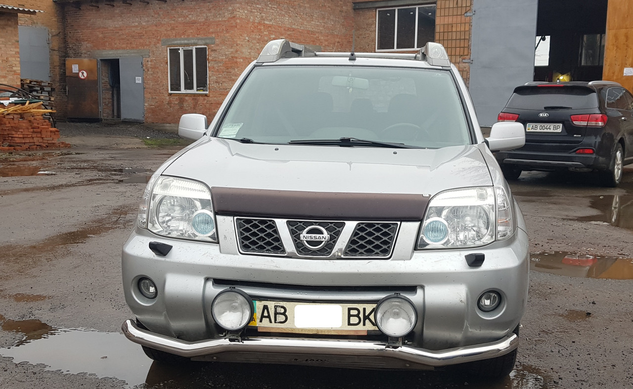Захист переднього бампера ВУС одинарний Nissan X-Trail T30 00-07 T31 07-13 T32 2013+ кенгурятник дуги пороги