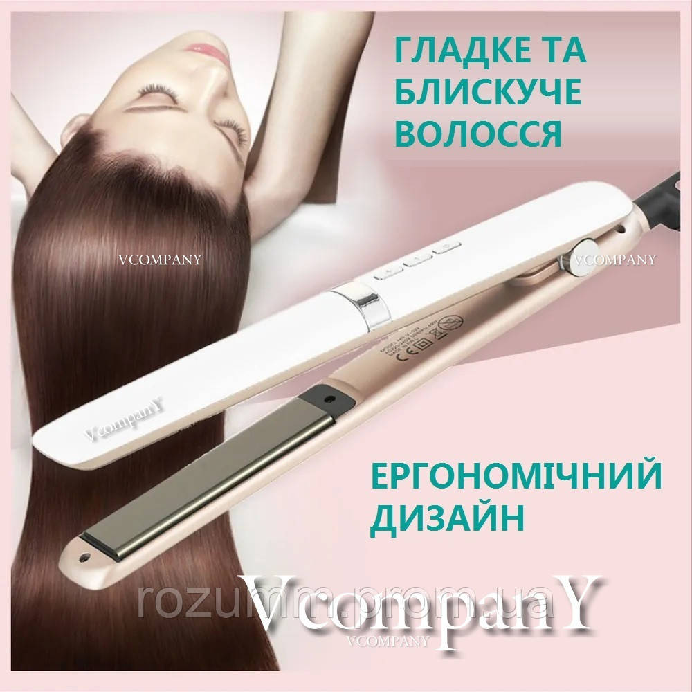 Утюжок-плойка для выпрямления волос Vgr вирівнювач для волосся, керамический утюжок для волос - фото 4 - id-p1816495874