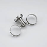 Подвійна склянка для щіток Frap F30108, нержавіюча сталь, фото 2