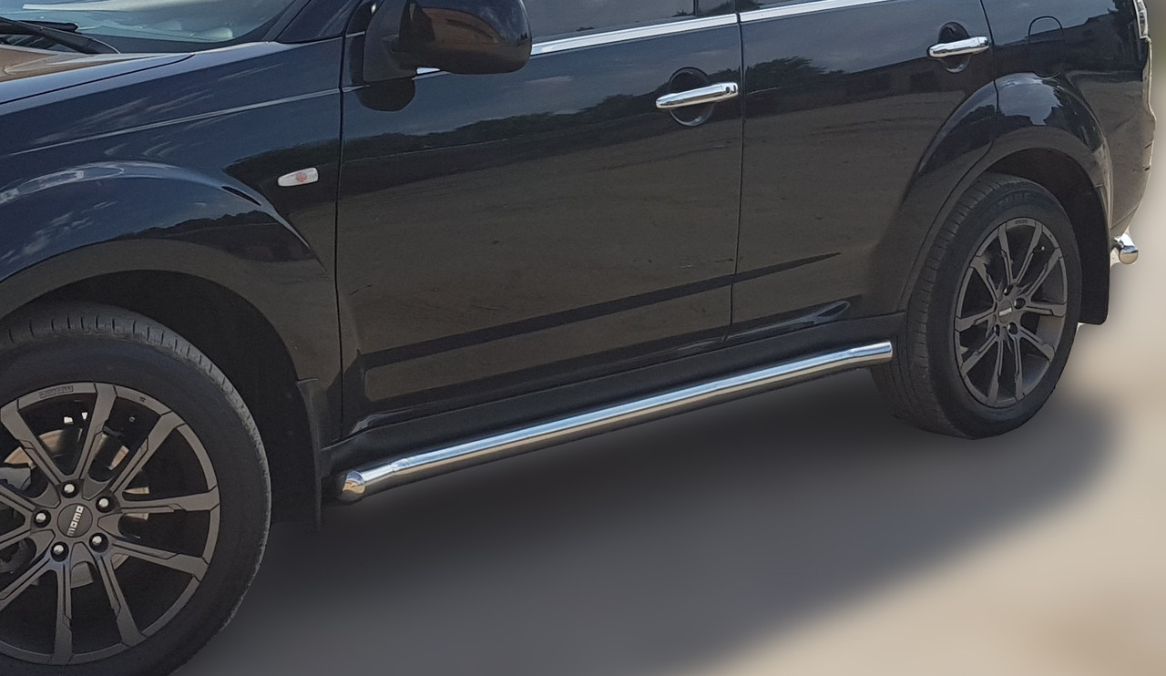 Підніжки бічні труби захист із нержавіючої сталі d51 Mitsubishi Outlander 2003-2016+ 0517