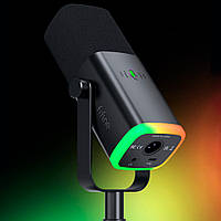 Динамічний мікрофон FIFINE USB/XLR з мікшером та ігровим мікрофоном Ampligame AM8 Чорний Хіт продажу!