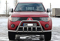 Кенгурятник + УС для Mitsubishi Pajero Sport 2008-2015 Защита заднего бампера/дуги/пороги