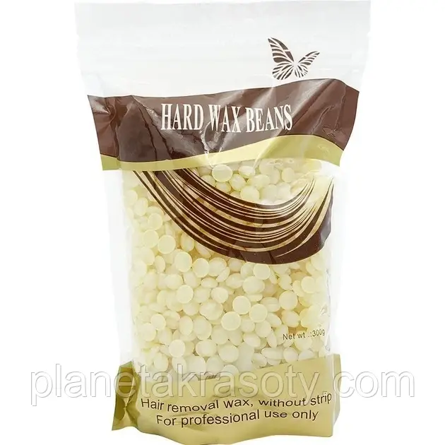 Віск для депіляції у гранулах, крем, HARD WAX BEANS, 300 гр., фото 1
