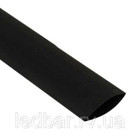 Термоусаджувальна трубка чорна 50/25 1м., фото 1