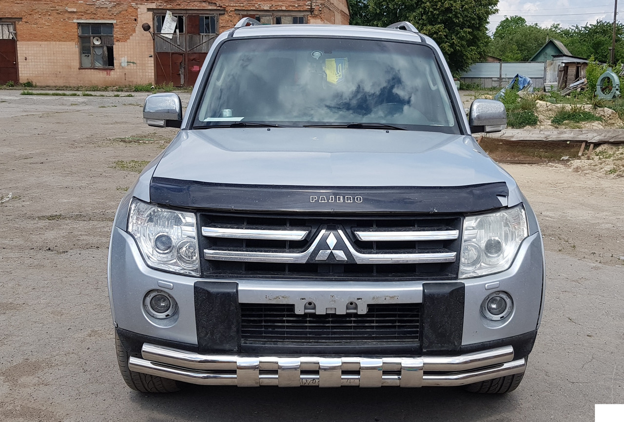 Захист переднього бампера ВУС SHARK Mitsubishi Pajero Wagon IV 2006+ Кенгурятник захист бампера дуги пороги