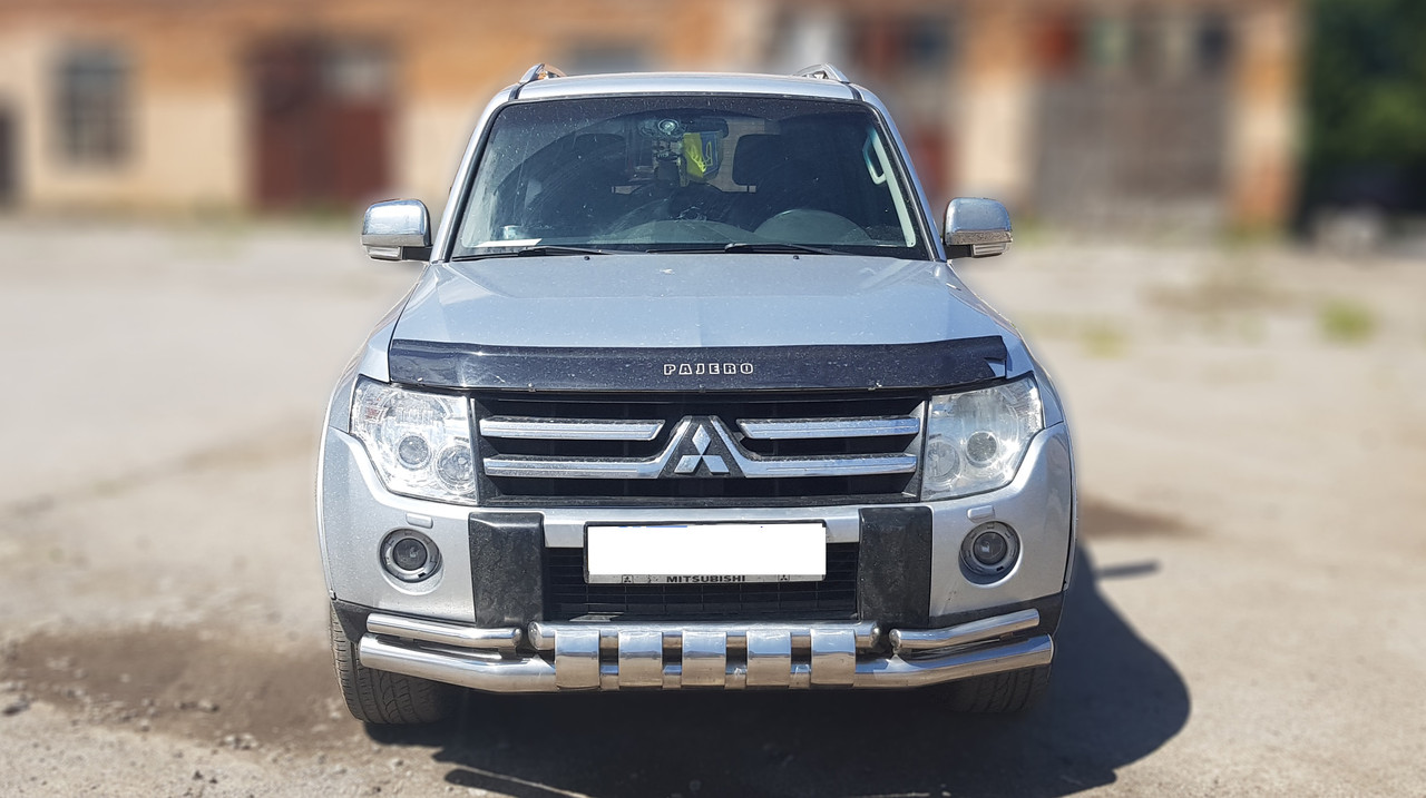 Захист переднього бампера ВУС SHARK Mitsubishi Pajero Wagon IV 2006+ Кенгурятник захист бампера дуги пороги