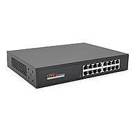 TU  TU Коммутатор Gigabit Ethernet ONV-H3016 в металлическом корпусе, 16*1000Мб портов,270х181х44 мм