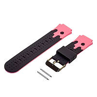 TU  TU Ремешок для детских часов 16mm чёрно-розовый
