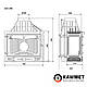 Камінна топка KAWMET W3 тристороння (16,7 kW), фото 8