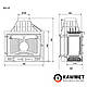 Камінна топка KAWMET W3 ліва бічна (16,7 kW), фото 8