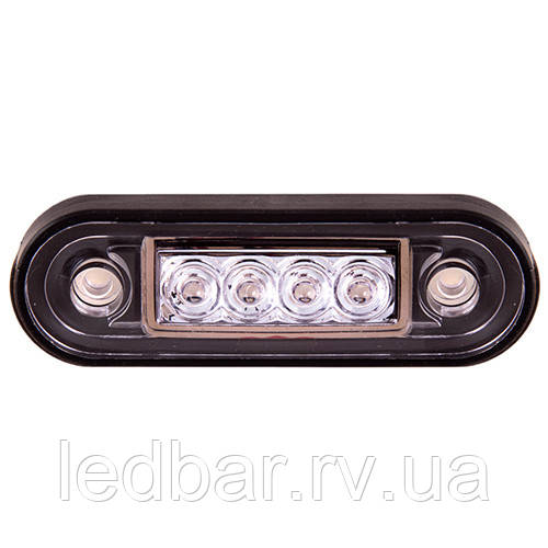 Повторювач габариту (палець подвiйний) 4 LED 12/24V червоний