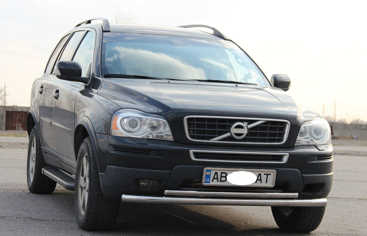 Захист переднього бампера ВУС подвійний Volvo XC-90 2008-2013 2014+ Кенгурятник дуги пороги