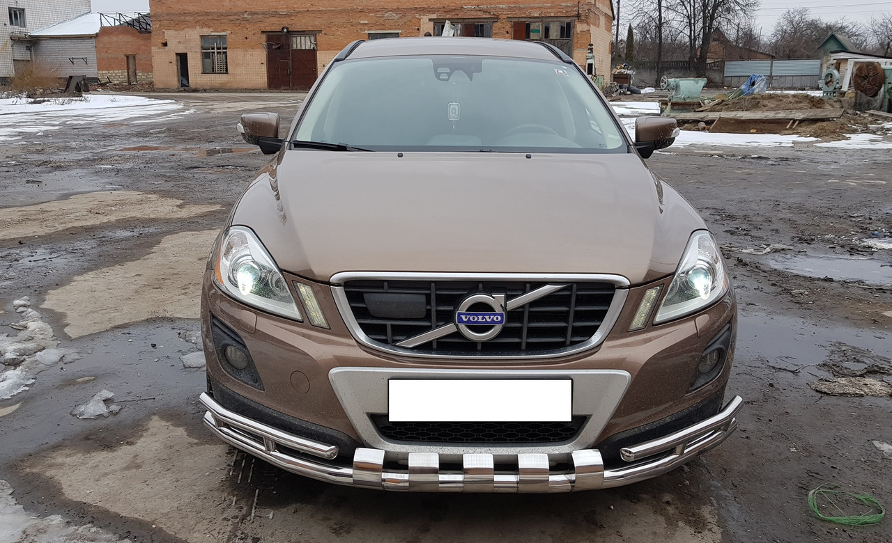 Захист переднього бампера ВУС SHARK Volvo XC-60 2008-2013 Кенгурятник дуги пороги