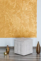 Пуф трансформер 5в1 з п'яти стільчиків з бежевого велюру ЛАМА