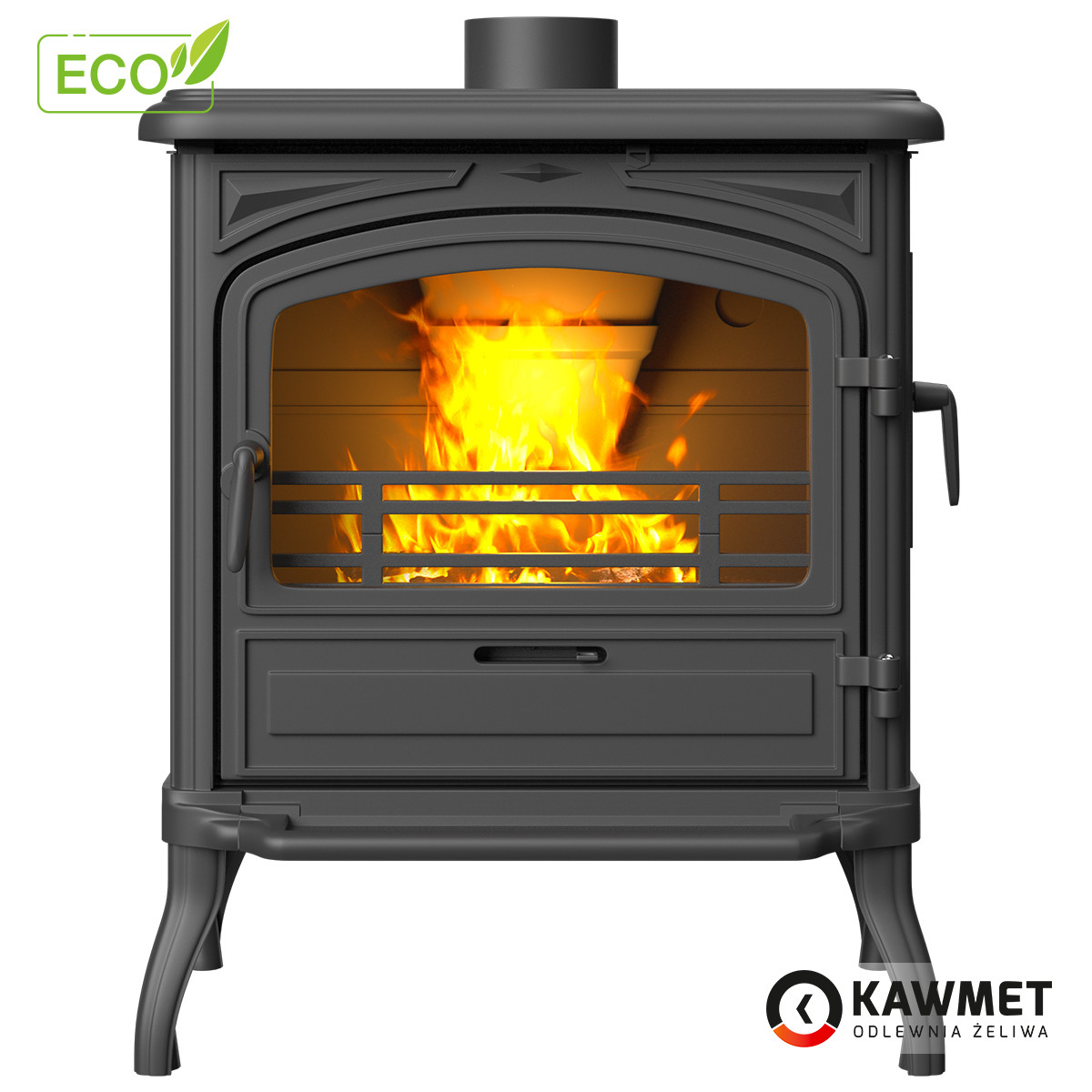 Піч камін чавунна KAWMET Premium EOS (10 kW) EKO, фото 1