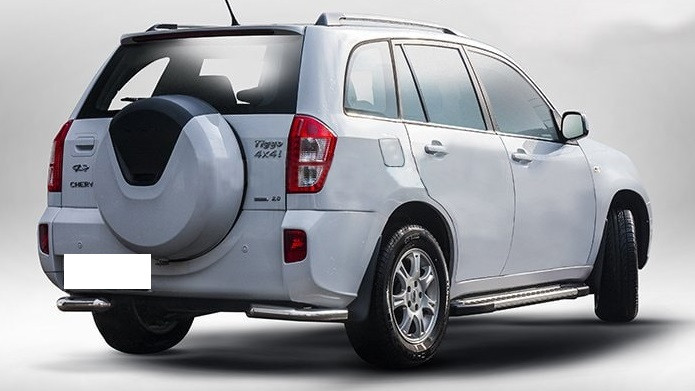 Захист заднього бампера кути Chery Tiggo 3 2014+ кенгурятник захист бампера дуги пороги