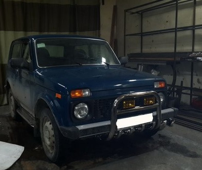 Кенгурятник для LADA ВАЗ-2121 Нива 1985+ Захист заднього бампера дуги пороги