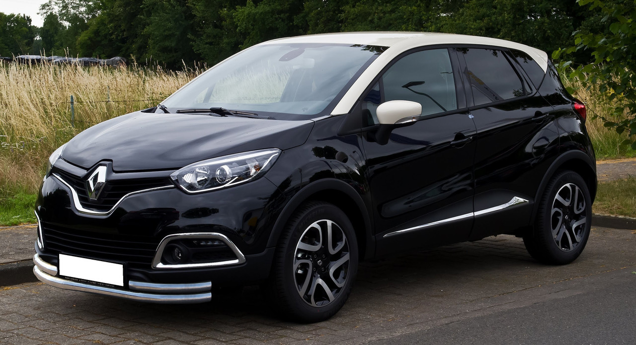 Захист переднього бампера ВУС Renault Captur 2013+ Кенгурятник захист бампера дуги пороги