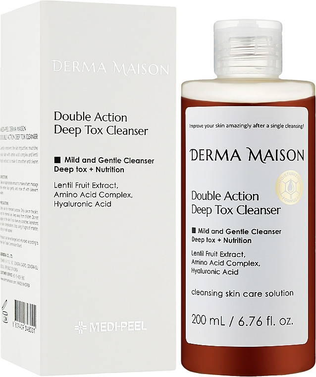 Делікатний засіб для глибокого очищення Medi-Peel Derma Maison Double Action Deep Tox Cleanser