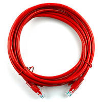 TU  TU Патч-корд литой RITAR, UTP, RJ45, Cat.5e, 5m, красный, Cu (медь)