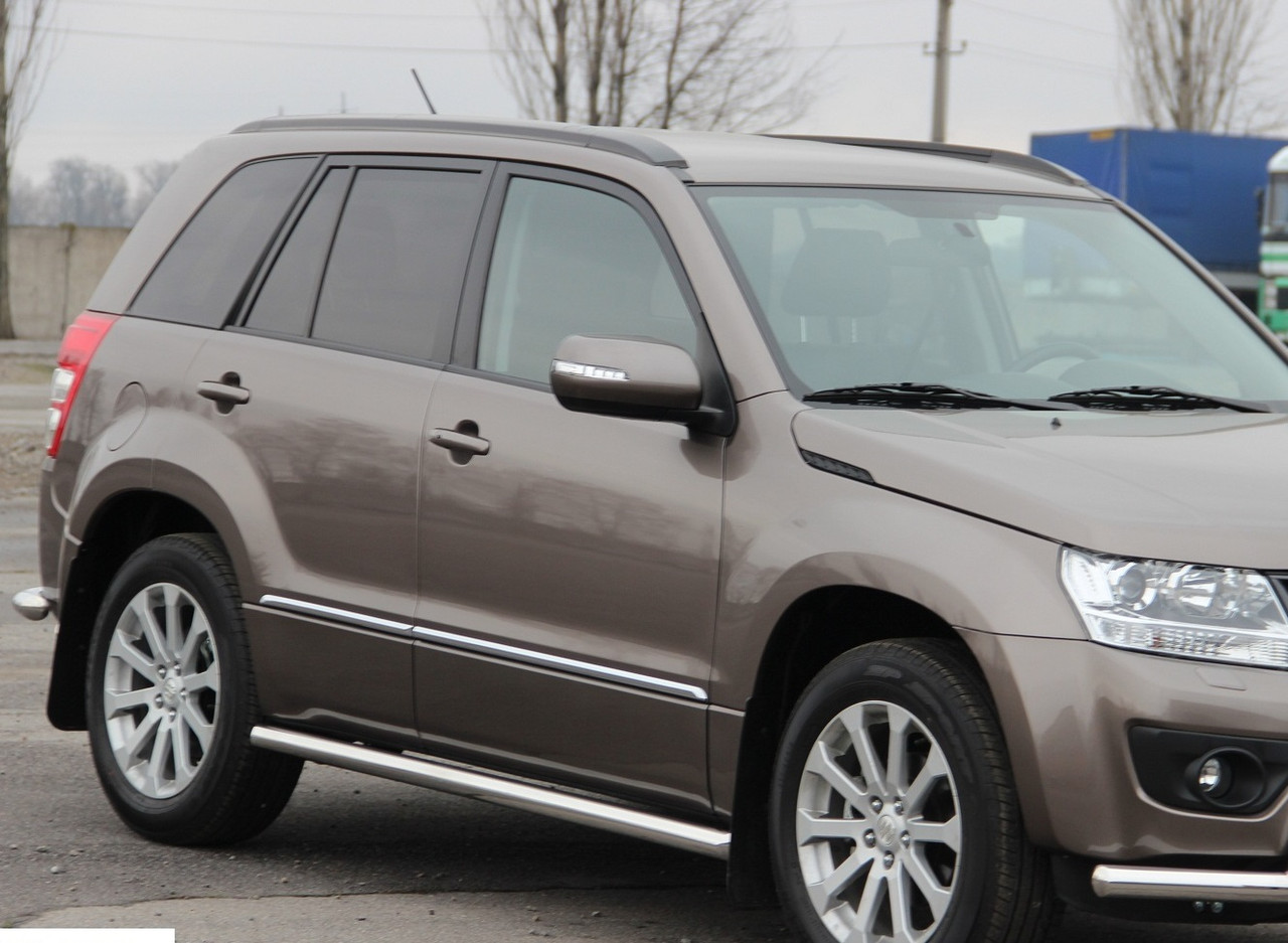 Бічна захист пороги труби Suzuki Grand Vitara 2012-2014 кенгурятник захист бампера дуги пороги