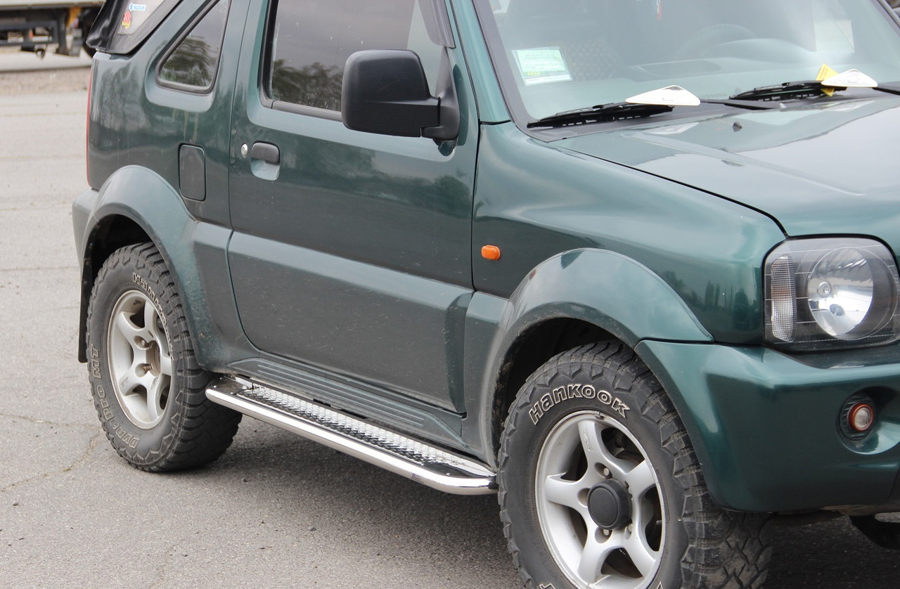 Бічна захист пороги майданчик Suzuki Jimny 1998-2005 2005+ кенгурятник захист бампера дуги пороги