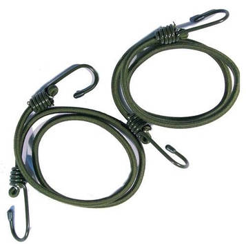 Шнур гумовий еластичний 2шт. з зачіпками ОЛИВА MIL-TEC 15947001