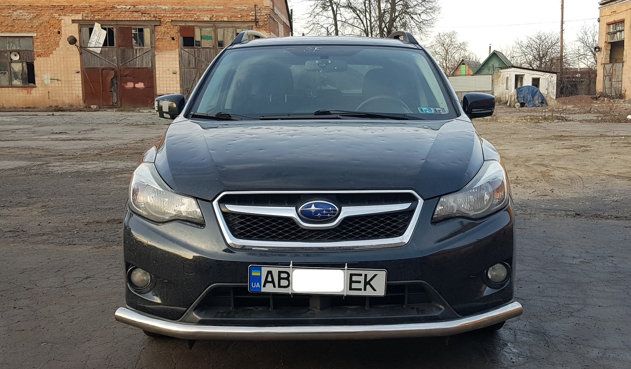 УС одинарний d60 хром нержавіюча сталь Захист переднього бампера на всі автомобілі та Subaru 1996-2016+ 0764