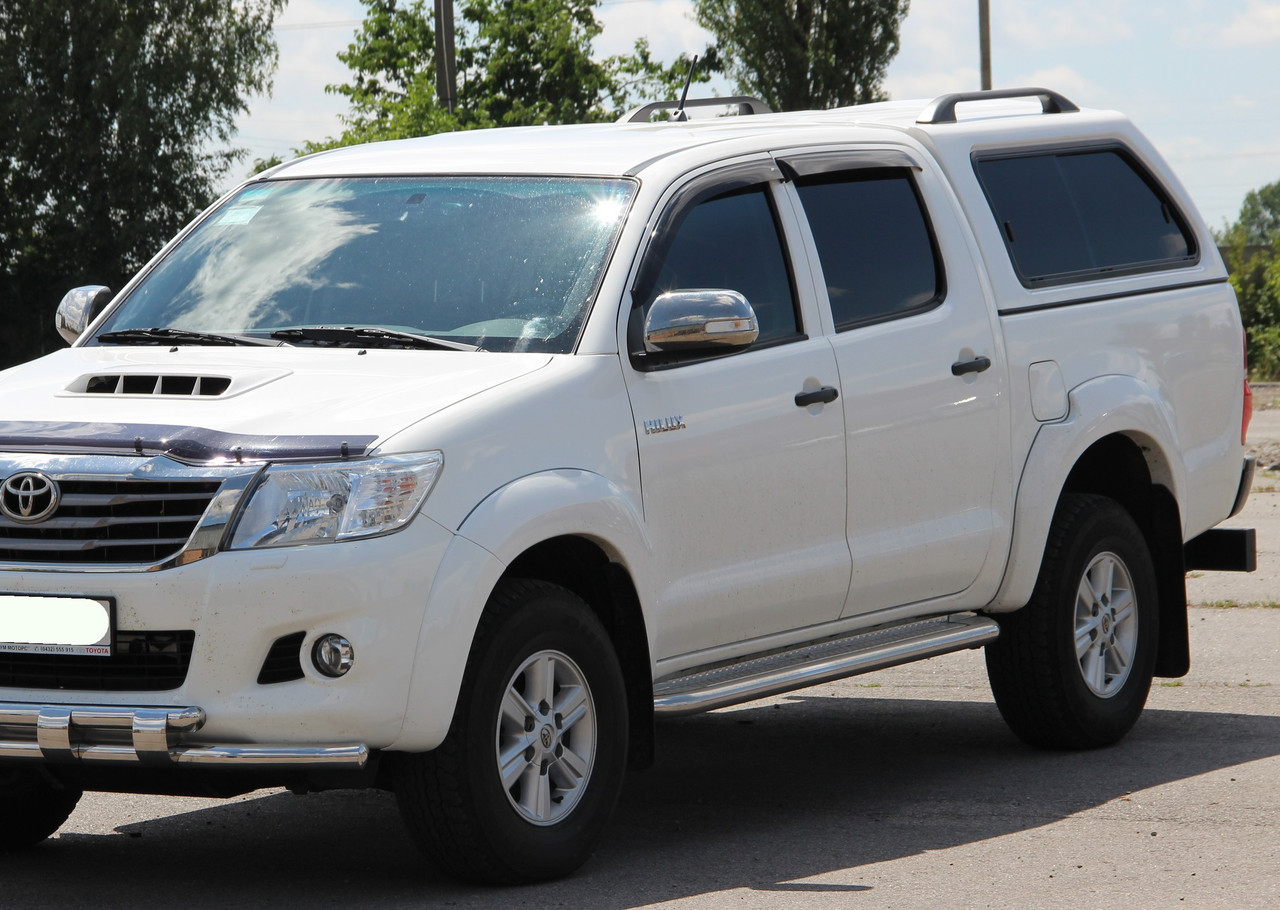 Бічна захист пороги майданчик Toyota Hilux 2004-2015 кенгурятник захист бампера дуги пороги