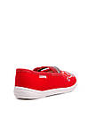 Літні туфлі мокасини для дівчинки на резинці червоні / дитячі текстильні сліпони тапочки в садочок, фото 5