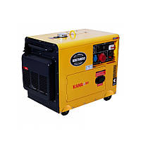 TU  TU Генератор дизельный KDK7500SC, 6.9KVA, однофазный 230V, объем 14,5л