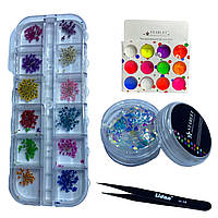 Набір для дизайну нігтів із сухоцвітами