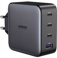 Универсальное портативное быстрое зарядное устройство Ugreen CD226 GaN 100W 3C1A на 4 USB