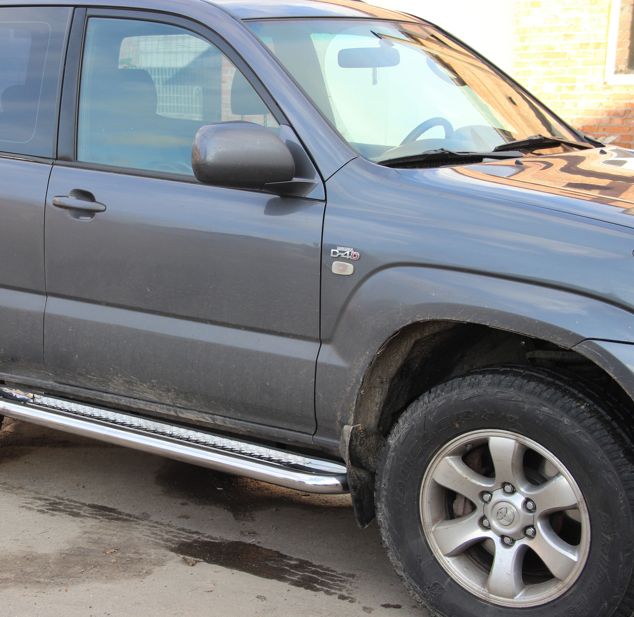 Бічна захист пороги майданчик Toyota Land Cruiser Prado 120 2002-2009 кенгурятник захист бампера дуги пороги